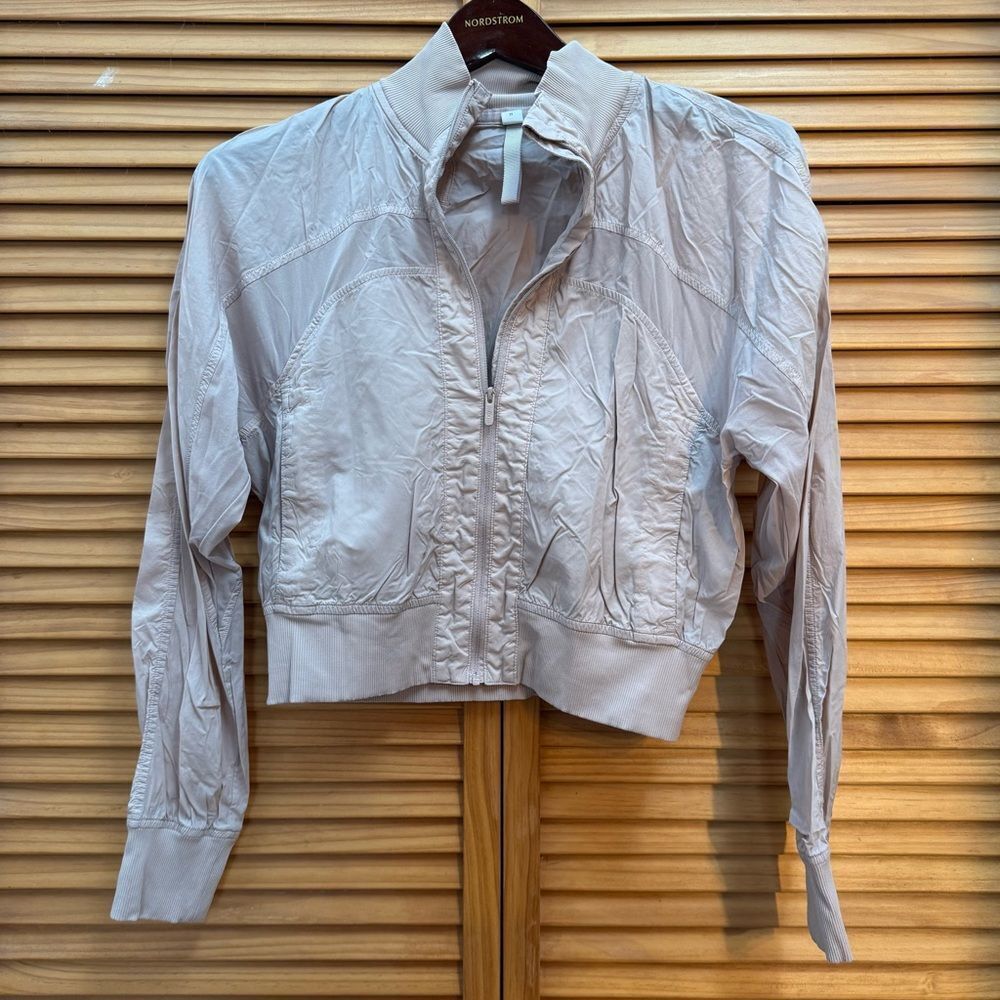 Lululemon Athletica Light pink Bomber Jacket size 2